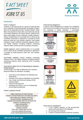 Asbestos Factsheet