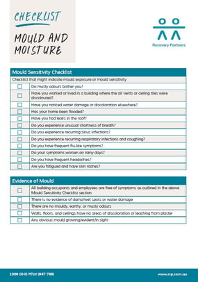 Mould and Moisture Checklist