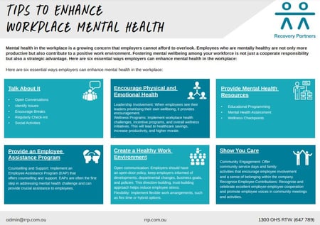 6 Ways to Improve Workplace Mental Health