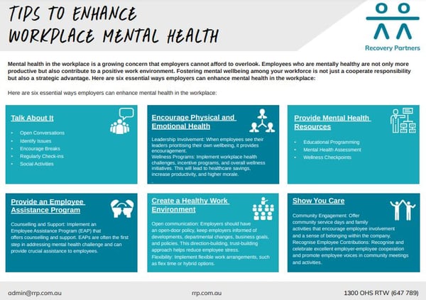 6 Ways to Improve Workplace Mental Health