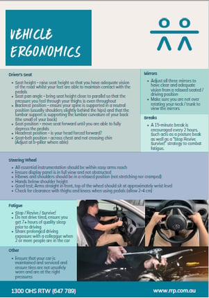 Vehicle ergonomics