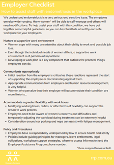 Employer checklist preview